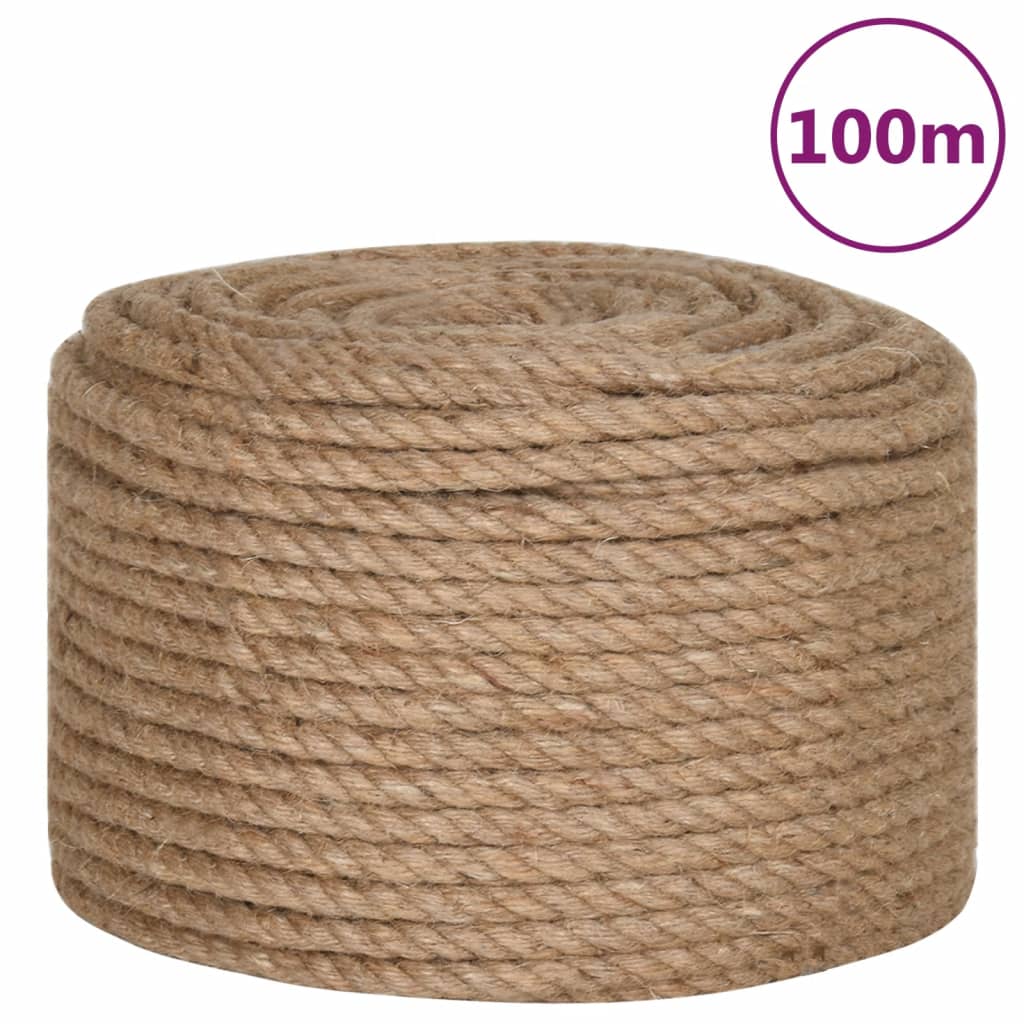 Vidaxl Rope 100% Jute 14 mm 100 m