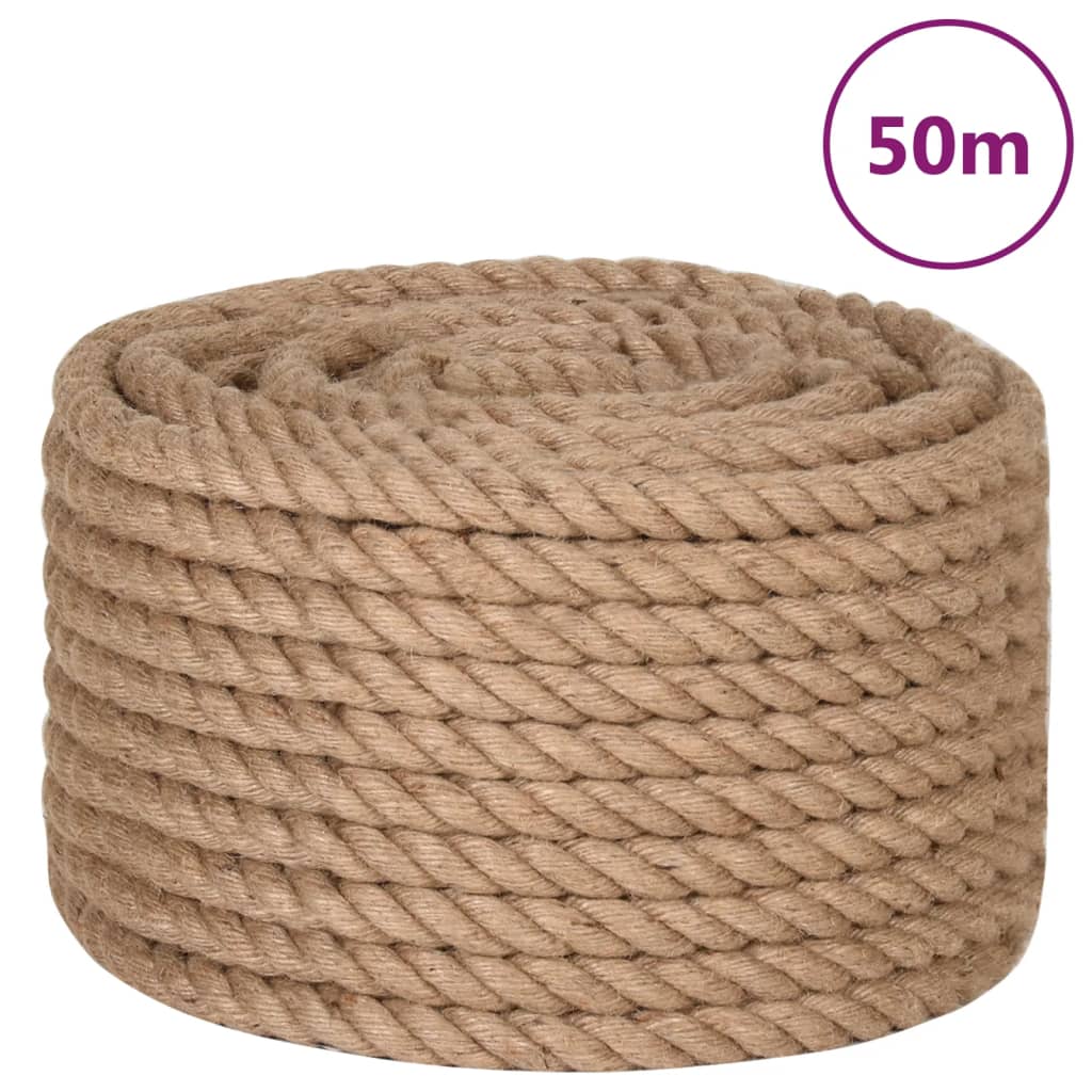 Vidaxl touw 100% jute 20 mm 50 m