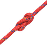 Vidaxl Boot Rope 6 mm 100 m polypropylen rød