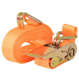 VidaXL Spanngurte 0,4 Tonnen 6mx25mm orange 4 Stk