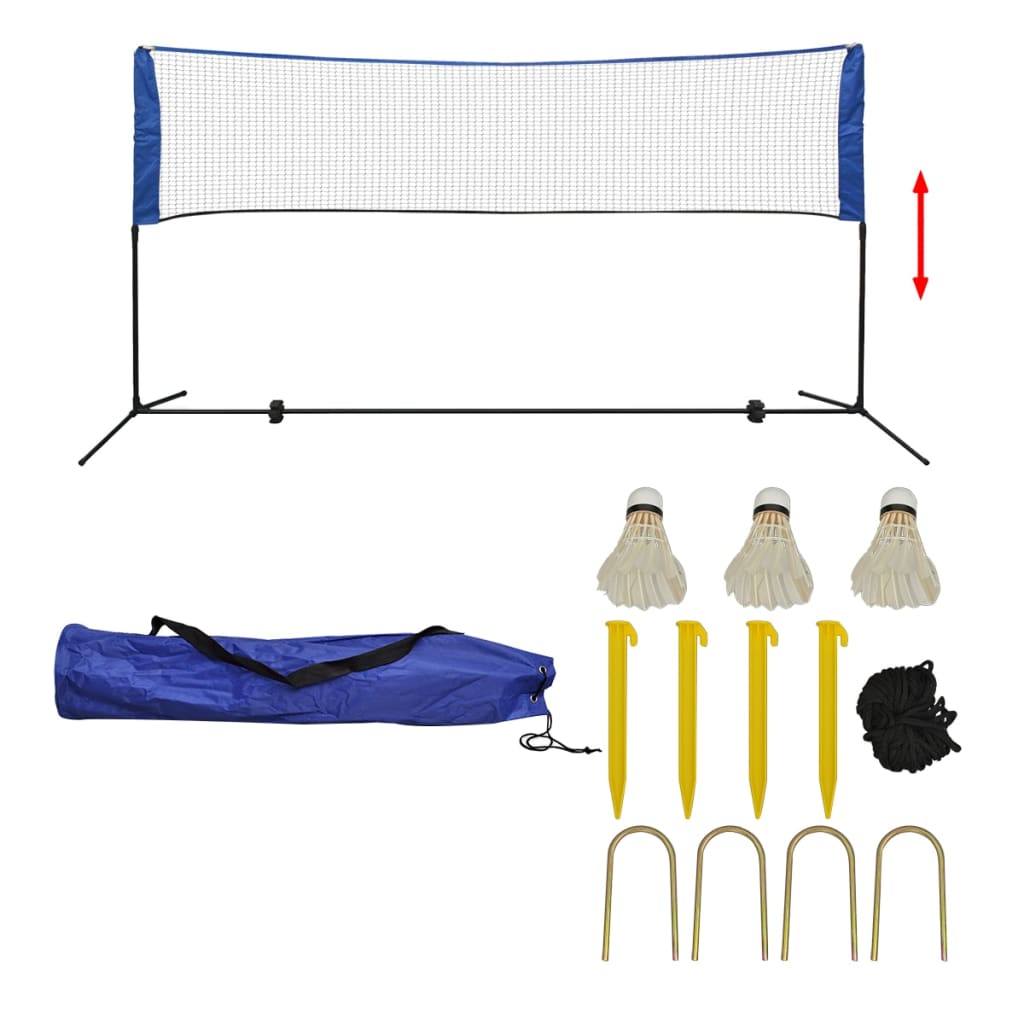 Vidaxl Badminton Net s raketoplány 300x155 cm