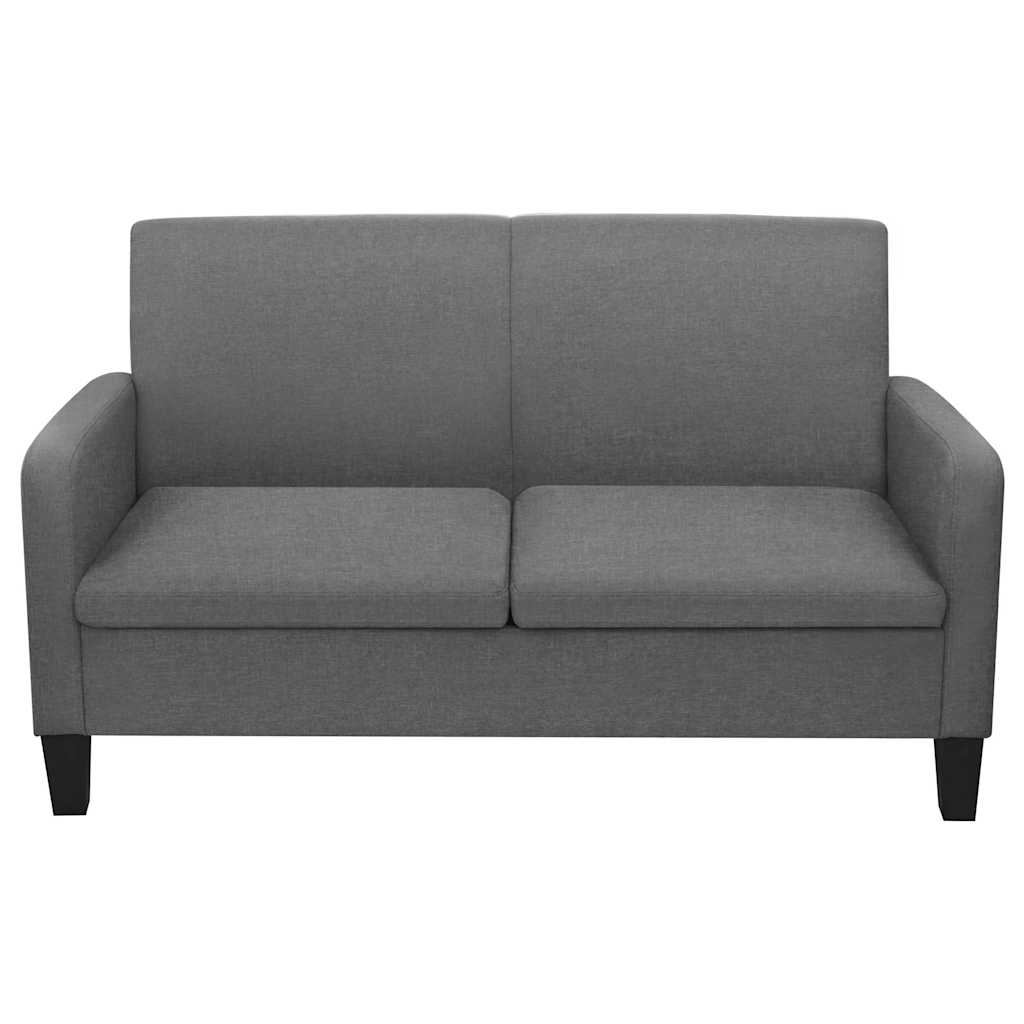 Vidaxl tweezitsbank 135x65x76 cm donkergrijs