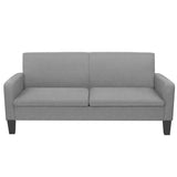 Vidaxl driezitsbank 180x65x76 cm lichtgrijs