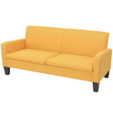 Vidaxl driezitsbank 180x65x76 cm geel