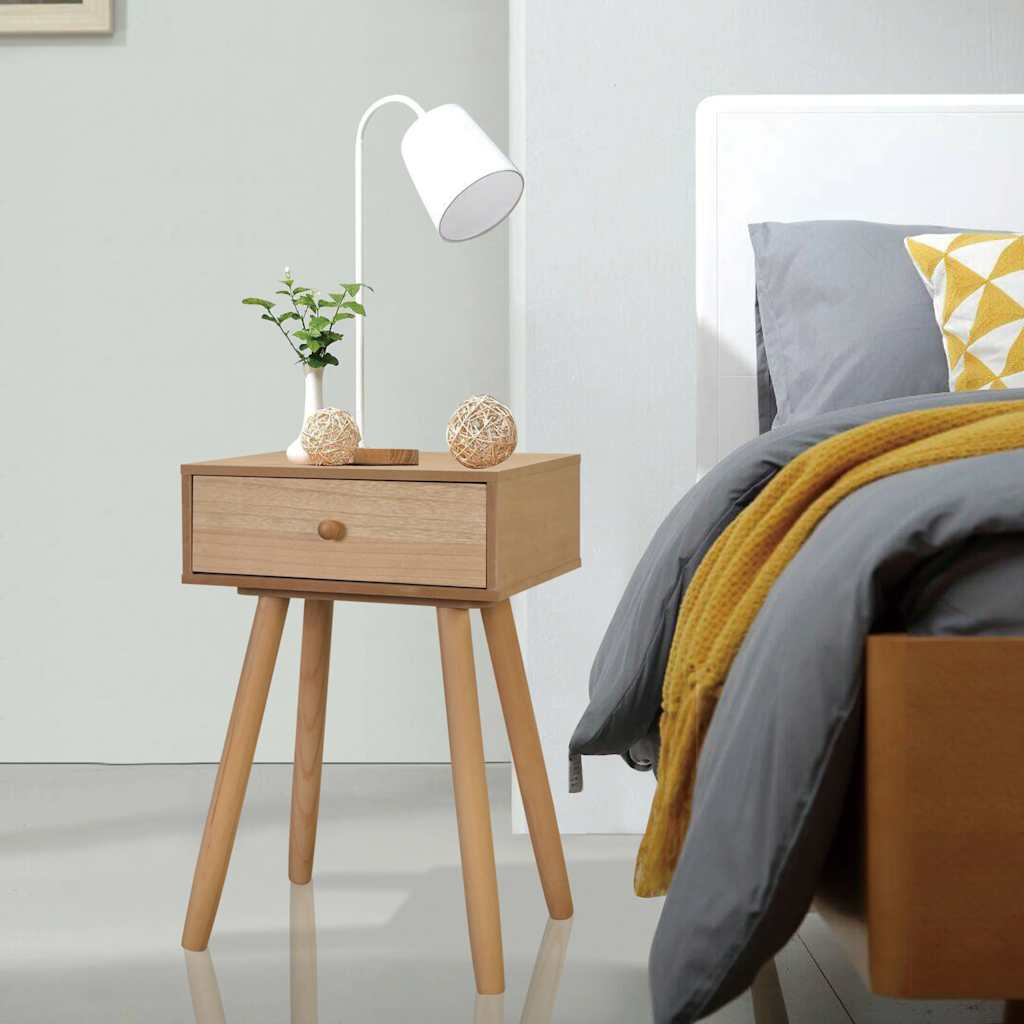Vidaxl nachtkastjes 2 st 40x30x61 cm massief grenenhout bruin