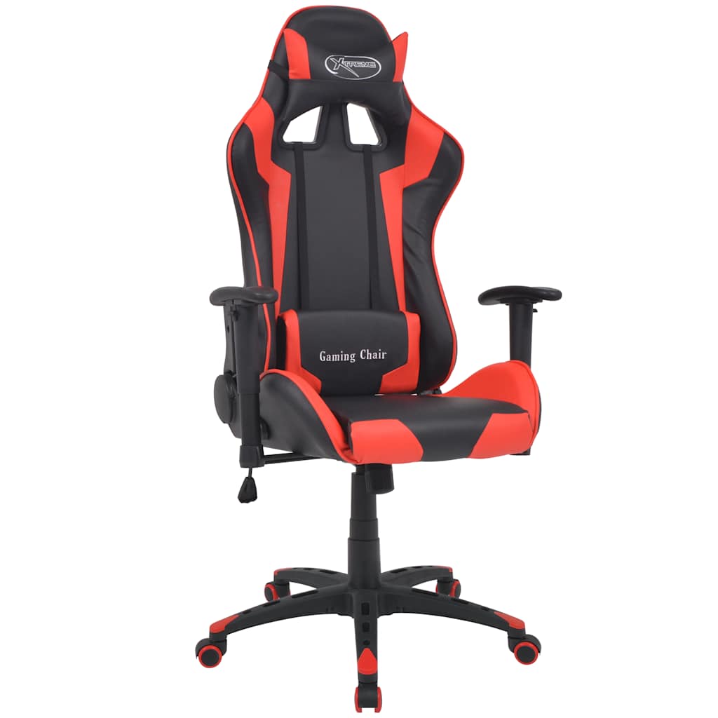 Vidaxl bureau- gamestoel verstelbaar kunstleer rood