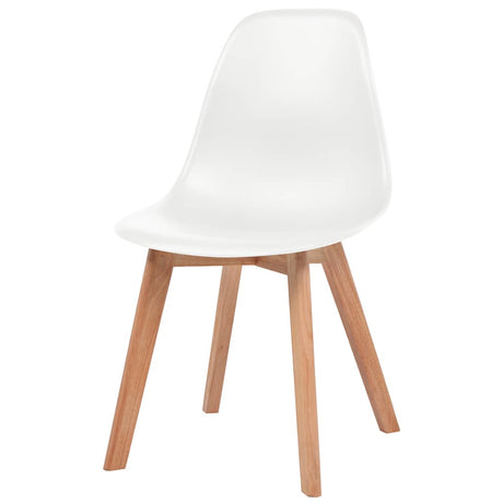 Vidaxl eetkamerstoelen 6 st kunststof wit