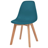 Vidaxl eetkamerstoelen 6 st kunststof turquoise