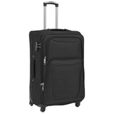 Vidaxl trolleyset noir 3 pièces