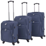 Vidaxl Trolleyset Navy Blue 3-Stück