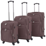 Vidaxl trolleyset café marron 3 pièces