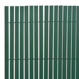 Vidaxl Gartenzäune doppelseitige 90 x 300 cm PVC Grün