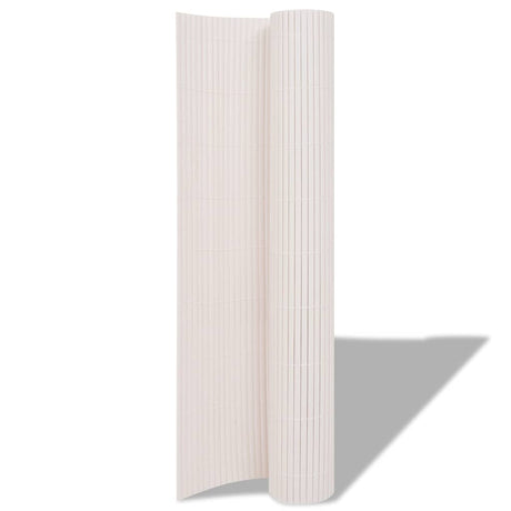 Vidaxl Gartenzäune doppelte 90 x 500 cm Weiß