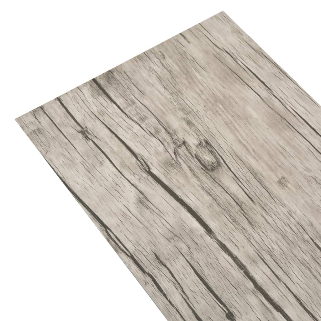 Vidaxl Floorboards Ikke-selvklæbende 5,26 m² 2 mm PVC vasket eg