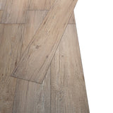 Tablas de piso Vidaxl no adhesivo 5.26 m² 2 mm PVC Oak Brown