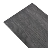 Tablas de piso Vidaxl no adhesivo de 5.26 m² 2 mm PVC en blanco y negro