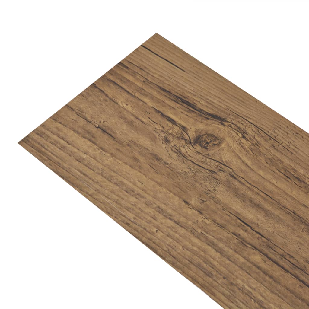 Vidaxl Floorboards Self -Adhesive 5,02 m² 2 mm PVC ořech hnědá