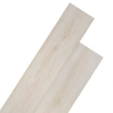 Vidaxl Dielen selbst -adhäsiv 5,02 m² 2 mm PVC Classic White Eiche