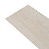 Vidaxl Floorboards Selvlavt 5,02 m² 2 mm PVC Classic White Oak