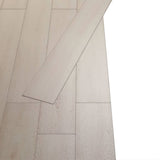 Vidaxl Dielen selbst -adhäsiv 5,02 m² 2 mm PVC Classic White Eiche