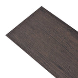 Vidaxl Piso de piso Autoadhesivo 5.02 m² 2 mm PVC Dark Brown