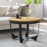 Vidaxl salontafel 60x40 cm massief ruw mangohout