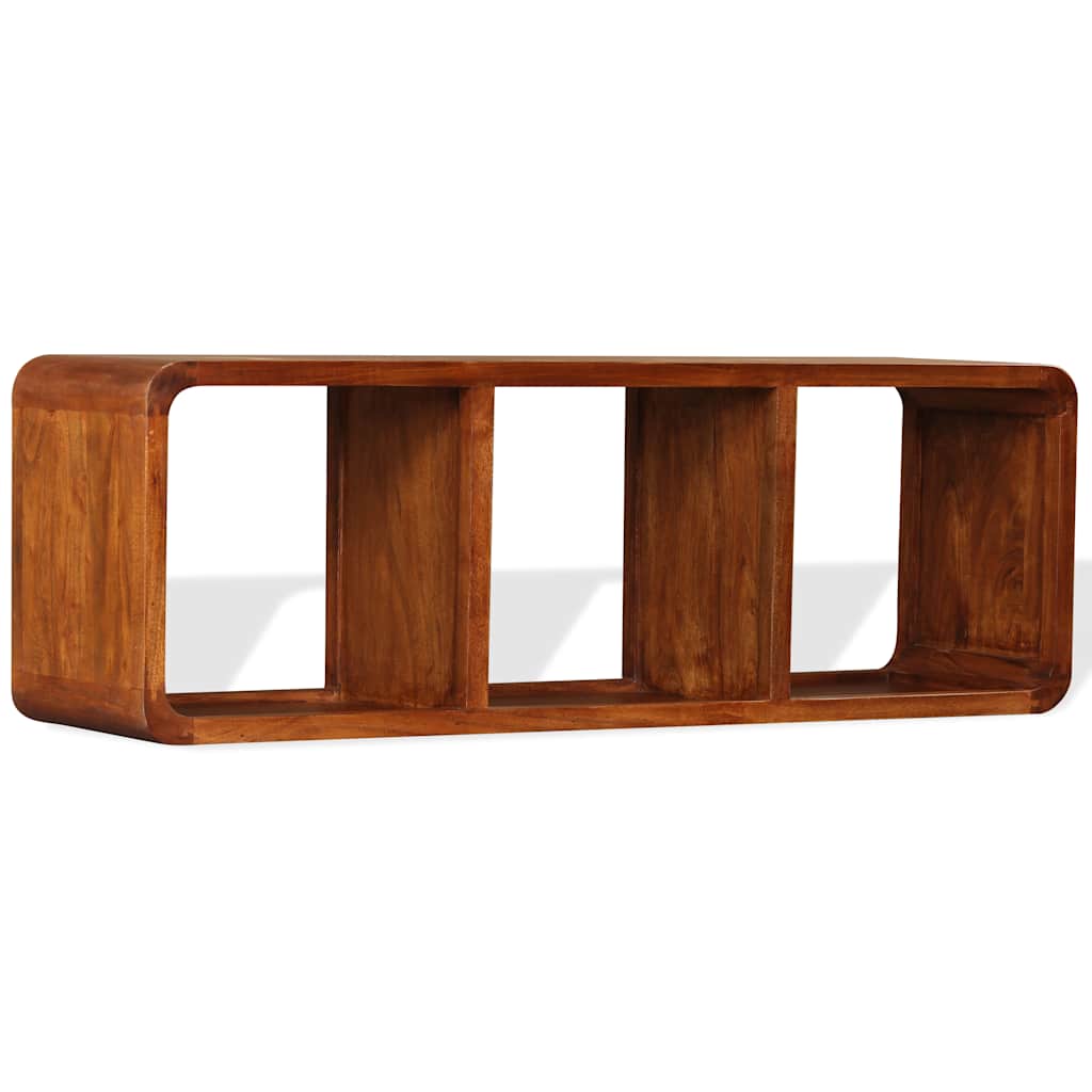 Vidaxl tv-meubel 120x30x40 cm massief hout met honingafwerking