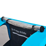 Vidaxl Fahrradanhänger 30 kg grau und blau