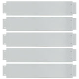 VIDAXL -Grasgrenzen 100x19 cm verzinkter Stahl 5 STs 5 STs