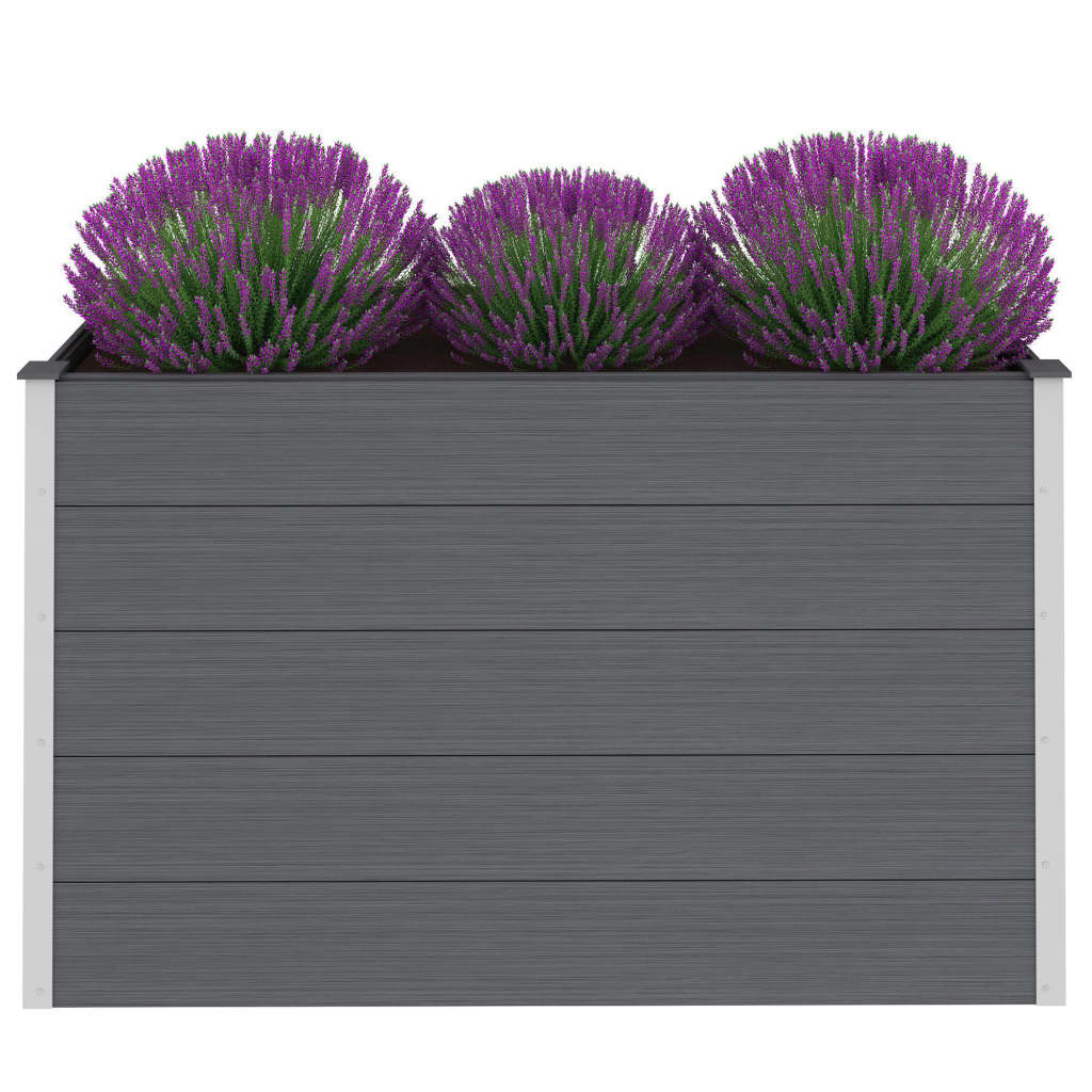 Vidaxl Planter raised 150x50x91 cm HKC Gray