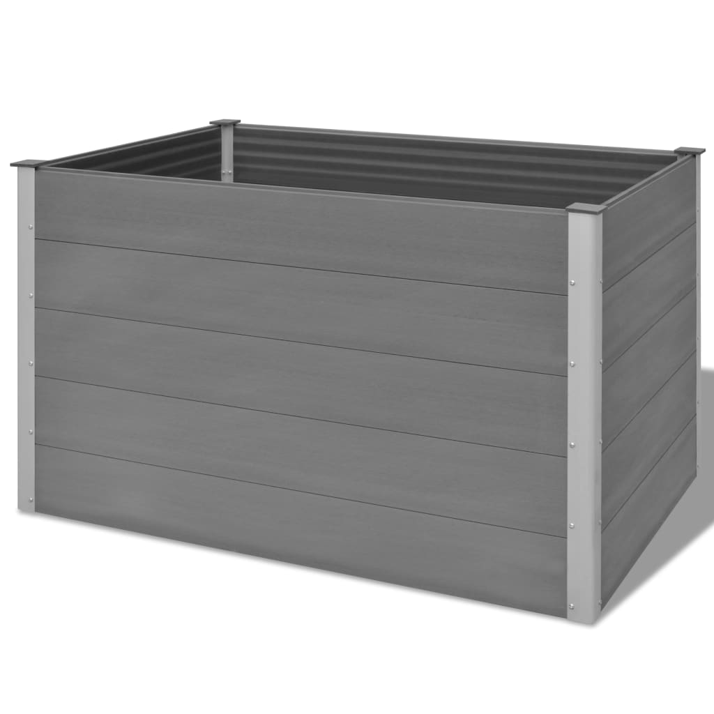 Vidaxl Planter raised 150x100x91 cm HKC Gray