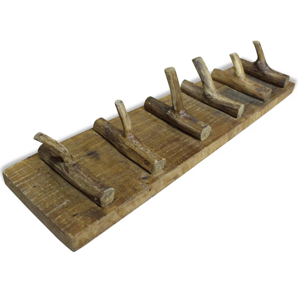 VidaXL coat rack 60x15 cm Mixed recycled wood