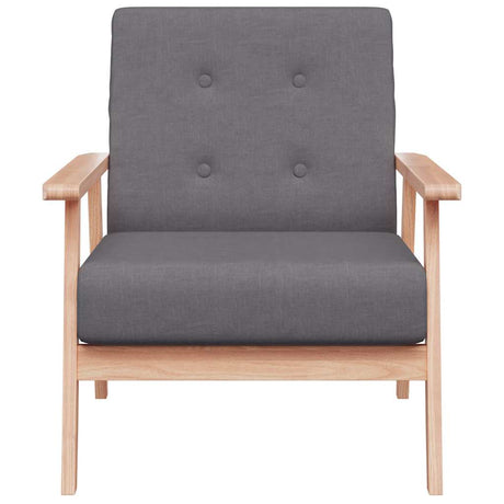 Vidaxl fauteuil stof donkergrijs