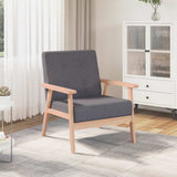 Vidaxl fauteuil stof donkergrijs