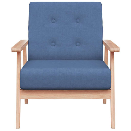 Vidaxl fauteuil stof blauw