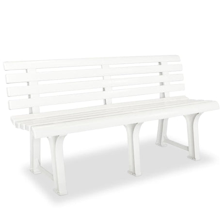 Vidaxl tuinbank 145,5 cm kunststof wit