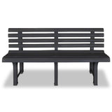 Vidaxl tuinbank 145,5 cm kunststof antraciet