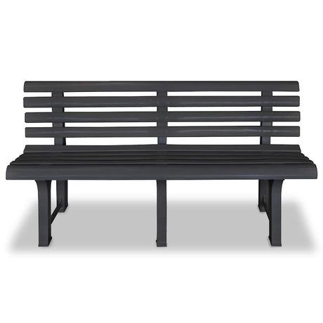 Vidaxl tuinbank 145,5 cm kunststof antraciet