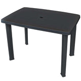 Vidaxl tuintafel 101x68x72 cm kunststof antraciet