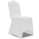 VidaXL Seat Covers Stretch White 100 sts