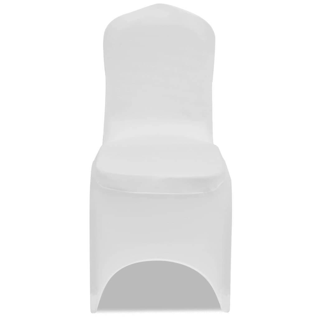 VidaXL Seat Covers Stretch White 100 sts