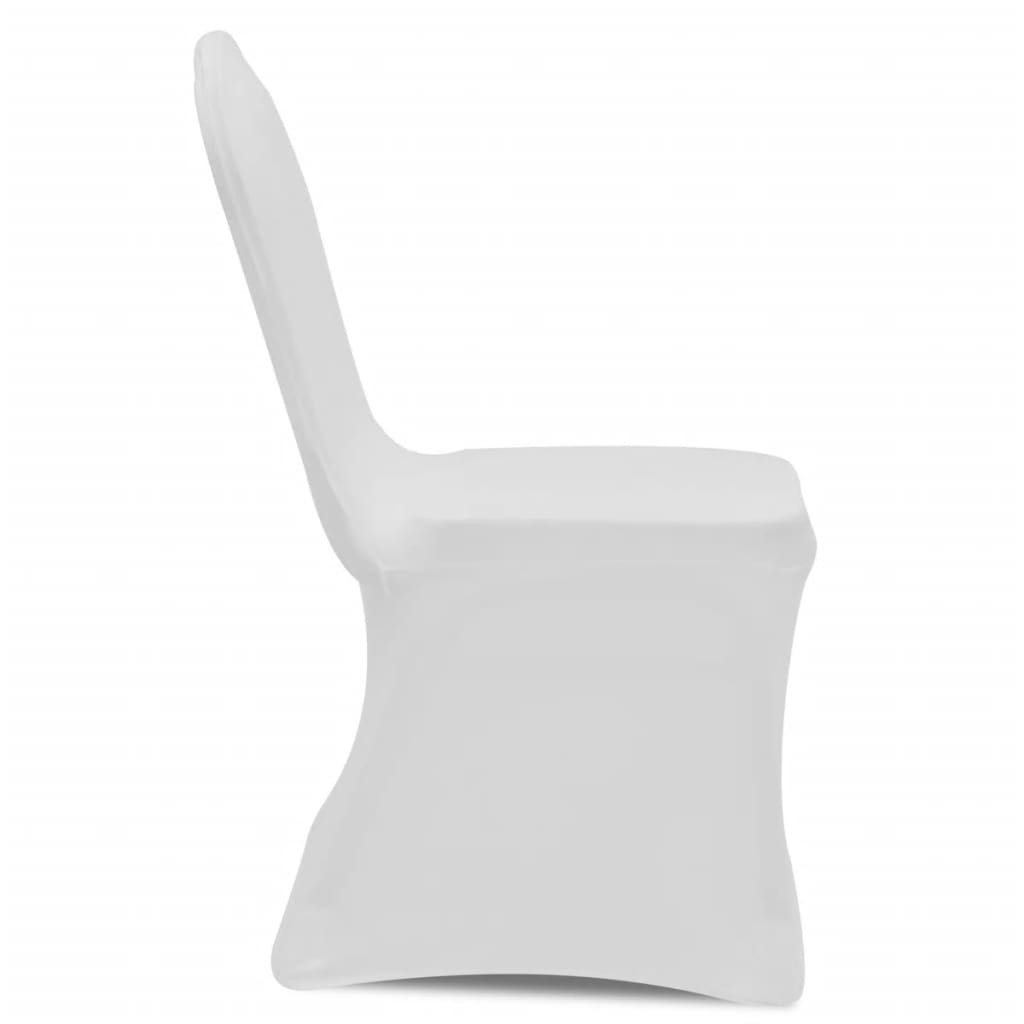 VidaXL Seat Covers Stretch White 100 sts