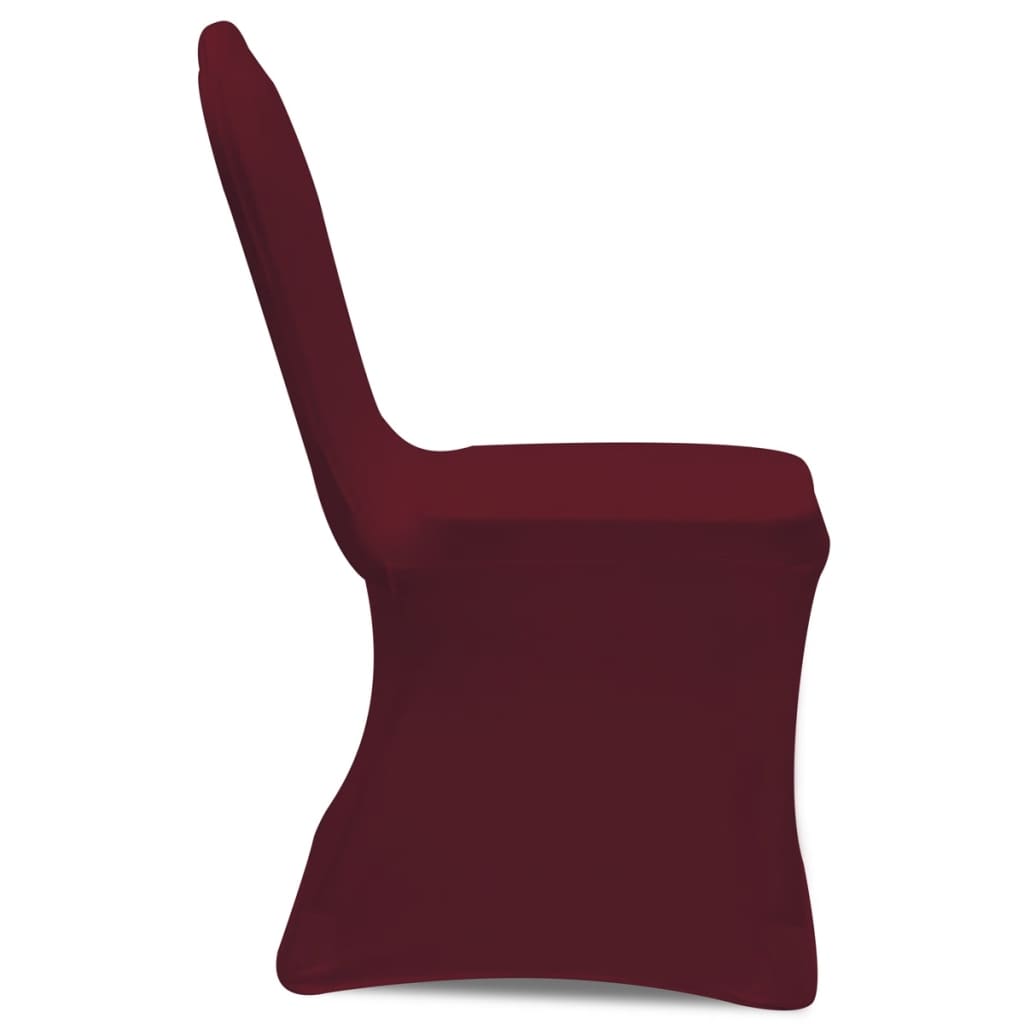 Vidaxl -Sitzabdeckungen Stretch Bordeaux Red 100 STs