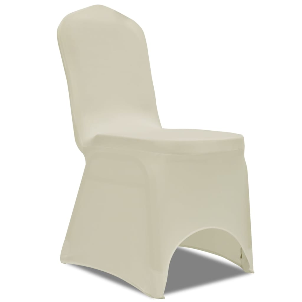 VidaXL Seat Covers Stretch Crème 100 sts