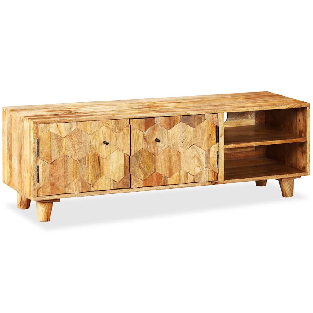 Vidaxl tv-meubel 118x35x40 cm massief mangohout