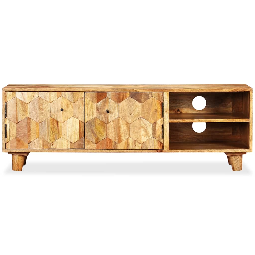 Vidaxl tv-meubel 118x35x40 cm massief mangohout