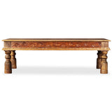 Vidaxl salontafel 110x60x38 cm massief mangohout en acaciahout