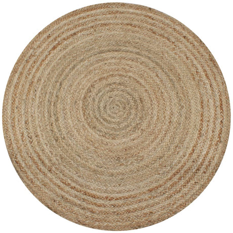 Vidaxl Teppich um 90 cm geflochtene Jute