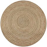Vidaxl Teppich um 120 cm geflochtene Jute