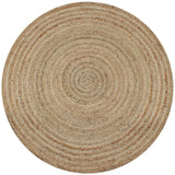 Vidaxl preproga okoli 120 cm pletene jute